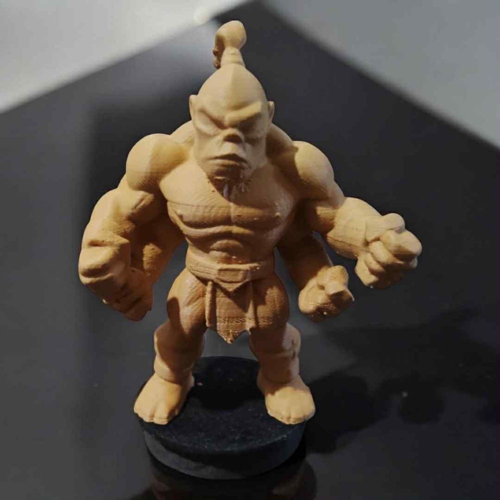 3D Printed Wooden Goro From Mortal Kombat